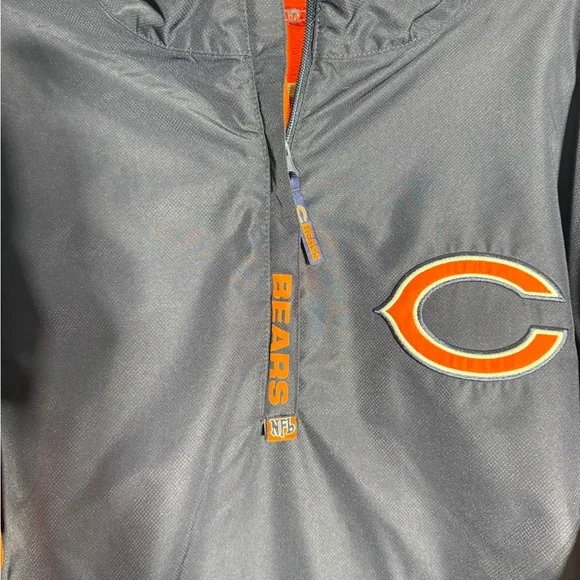 Chicago Bears 2XL Reversible Blue and Orange Pullover Jacket
